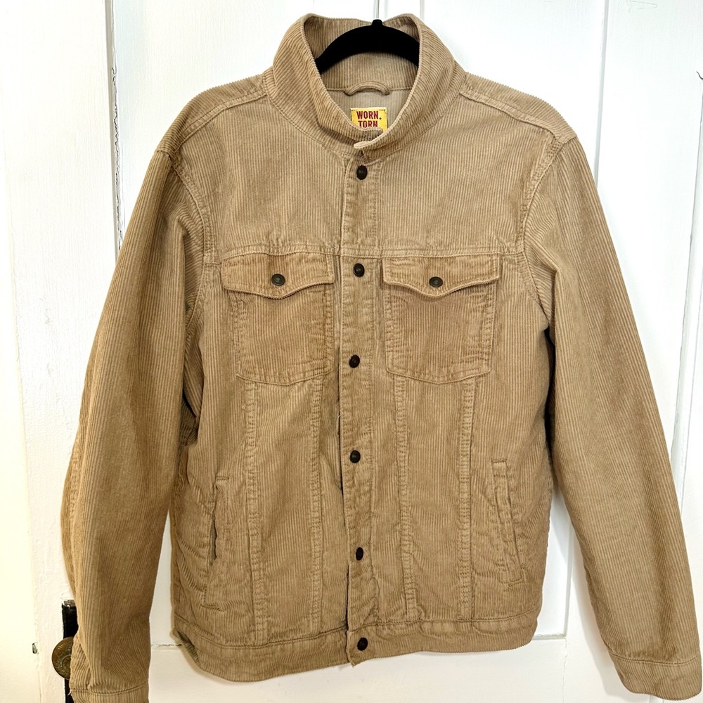 Pull&Bear Tan Corduroy Jacket